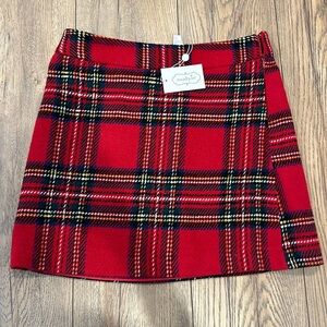 red plaid skirt-brand new!!